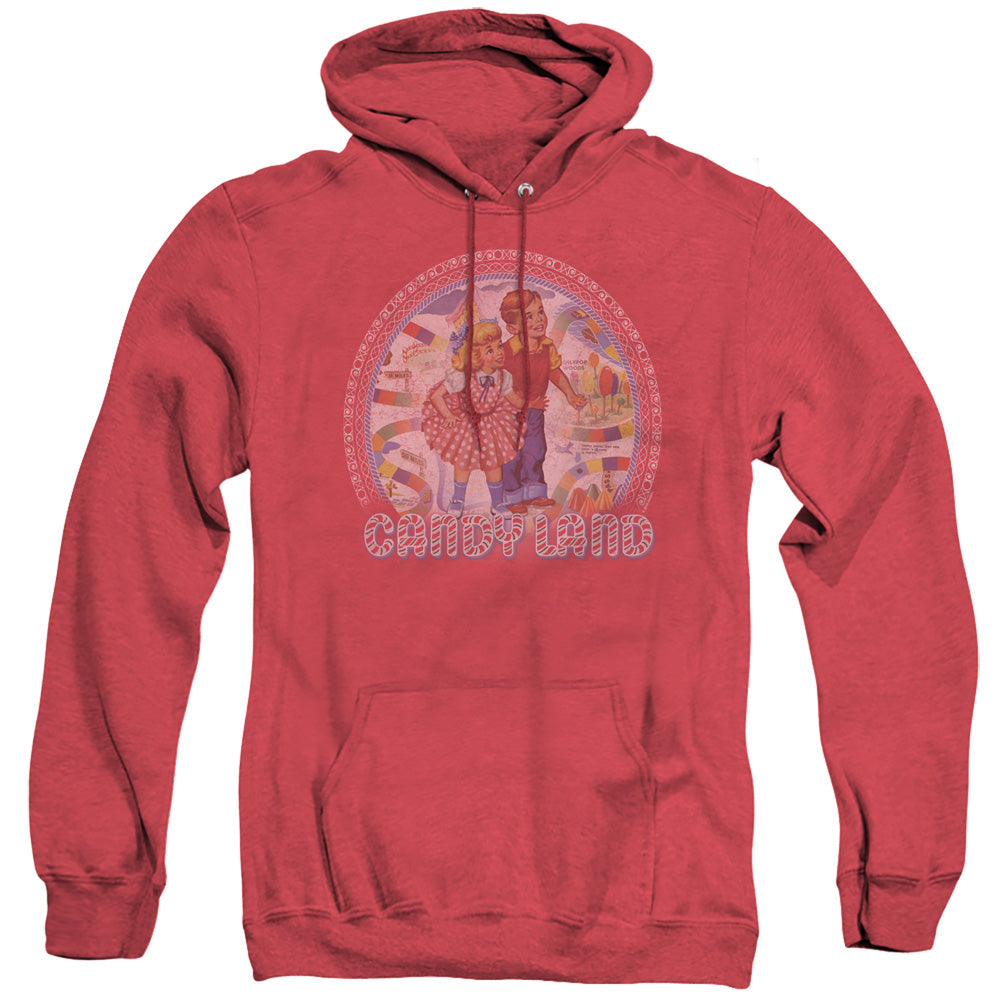 Candy Land Candy Land Heather Mens Hoodie Red
