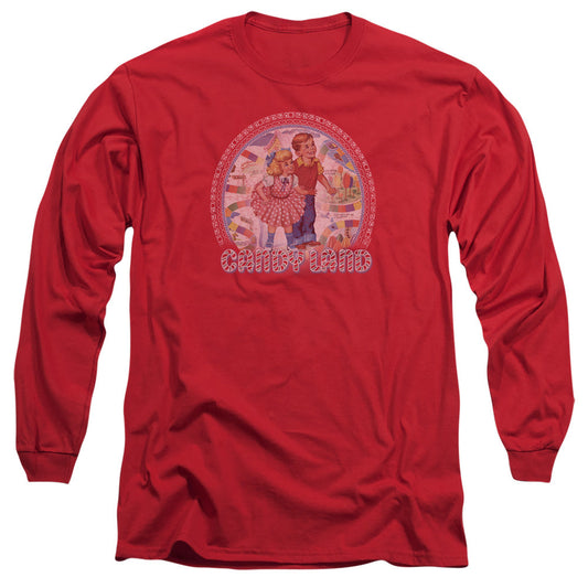 Candy Land Candy Land Mens Long Sleeve Shirt Red Officially Licensed