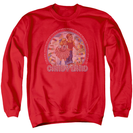 Candy Land Candy Land Mens Crewneck Sweatshirt Red Officially Licensed