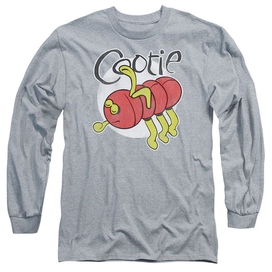 Cootie Cootie Mens Long Sleeve Shirt Athletic Heather Officially Licensed