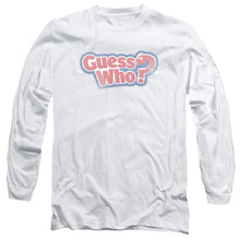 Load image into Gallery viewer, Guess Who Guess Who Distressed Logo Mens Long Sleeve Shirt White Officially Licensed

