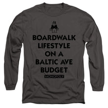 Load image into Gallery viewer, Monopoly Lifestyle Vs Budget Mens Long Sleeve Shirt Charcoal
