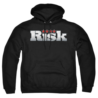 Risk Logo Mens Hoodie Black