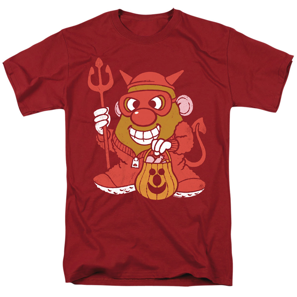 Mr Potato Head Deviled Spud Mens T Shirt Cardinal