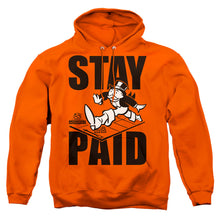 Load image into Gallery viewer, Monopoly Stay Paid Mens Hoodie Orange
