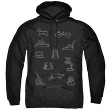 Load image into Gallery viewer, Monopoly Token Mens Hoodie Black
