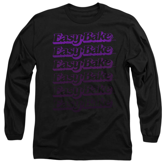 Easy Bake Oven Faded Mens Long Sleeve Shirt Black Officially Licensed