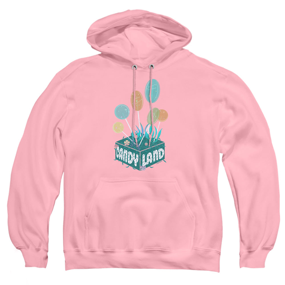 Candy Land Isometric Lollipop Block Mens Hoodie Pink