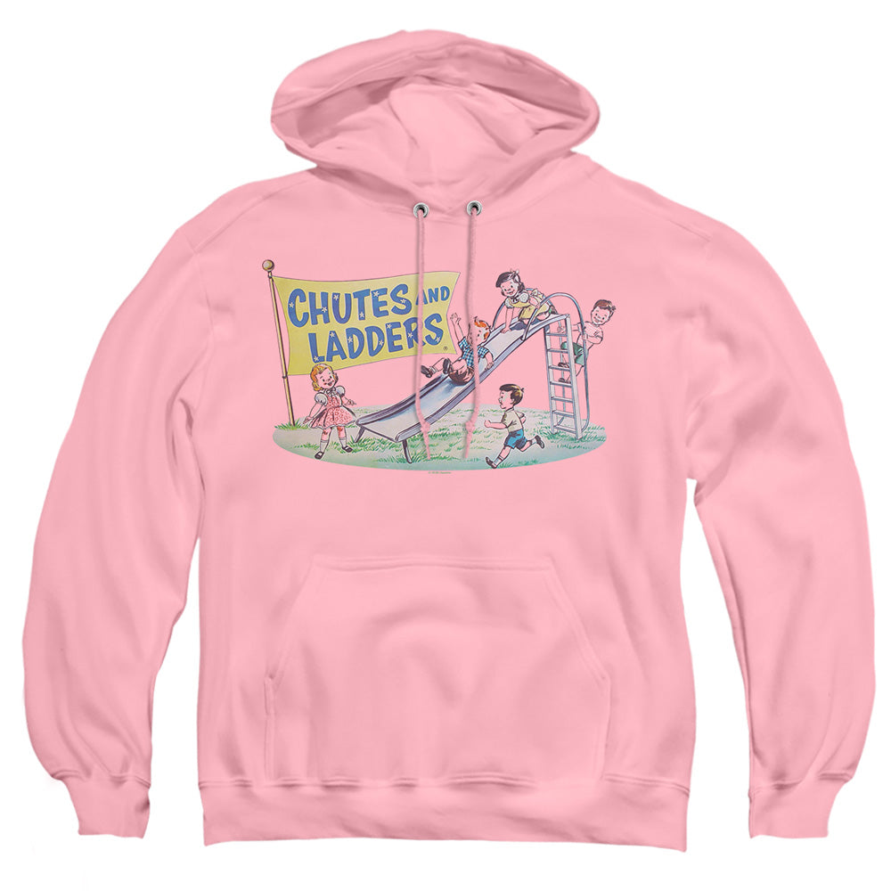Chutes And Ladders Old School Mens Hoodie Pink
