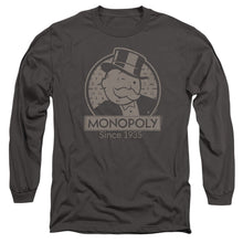 Load image into Gallery viewer, Monopoly Wink Mens Long Sleeve Shirt Charcoal
