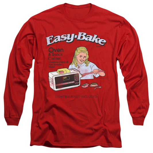 Easy Bake Oven Lightbulb Not Included Mens Long Sleeve Shirt Red Officially Licensed