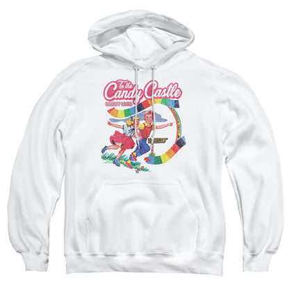Candy Land To The Candy Castle Mens Hoodie White