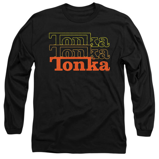 Tonka Fuzzed Repeat Mens Long Sleeve Shirt Black Officially Licensed