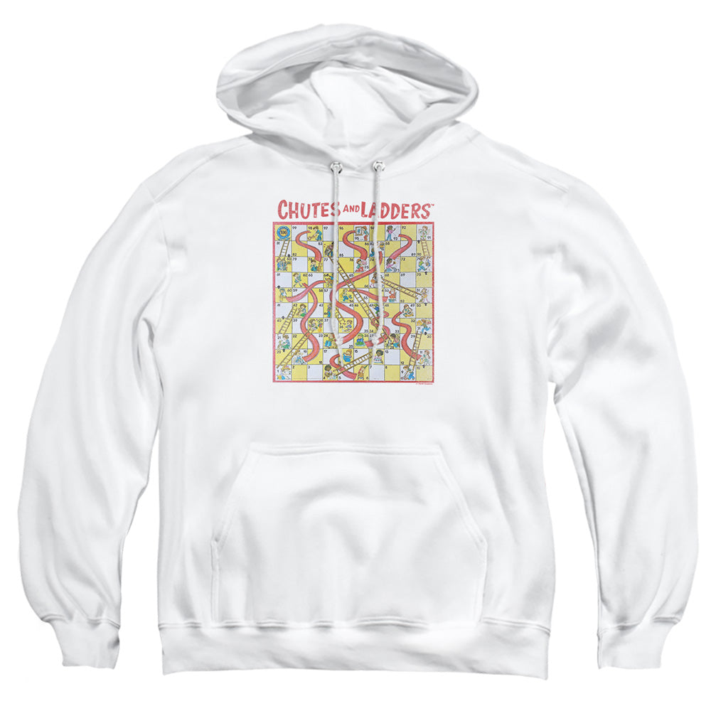 Chutes And Ladders 79 Game Board Mens Hoodie White