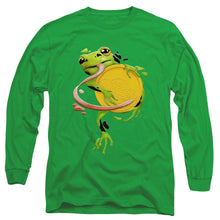 Load image into Gallery viewer, Play Doh Frog Hugging Play Doh Lid Mens Long Sleeve Shirt Kelly Green
