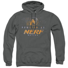 Load image into Gallery viewer, Nerf Powered By Nerf Nation Mens Hoodie Charcoal
