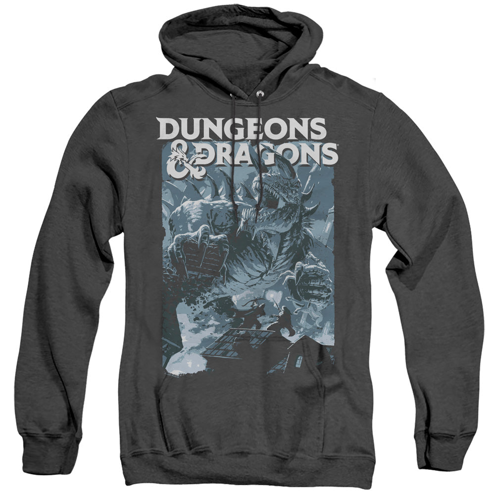 Dungeons And Dragons Tarrasque Heather Mens Hoodie Black