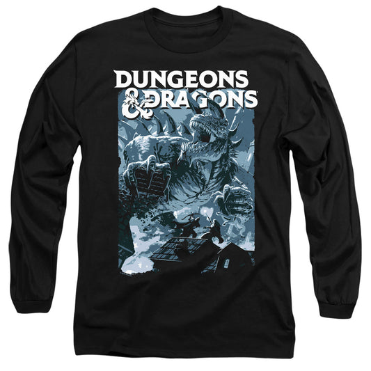 Dungeons And Dragons Tarrasque Mens Long Sleeve Shirt Black Officially Licensed