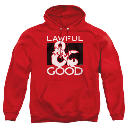 Dungeons And Dragons Lawful Good Mens Hoodie Red