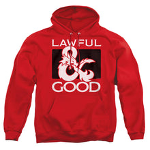 Load image into Gallery viewer, Dungeons And Dragons Lawful Good Mens Hoodie Red

