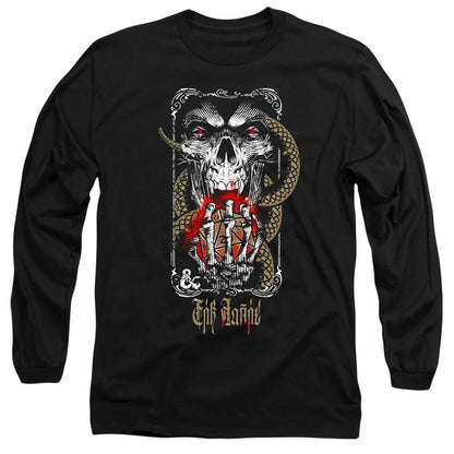 Dungeons And Dragons Lich For Chaos Mens Long Sleeve Shirt Black Officially Licensed