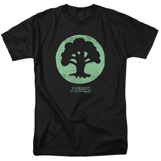 Magic The Gathering Green Symbol Mens T Shirt Black