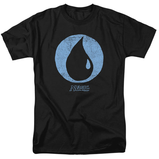 Magic The Gathering Blue Symbol Mens T Shirt Black