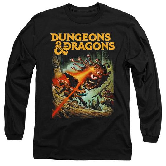 Dungeons And Dragons Beholder Strike Mens Long Sleeve Shirt Black Officially Licensed