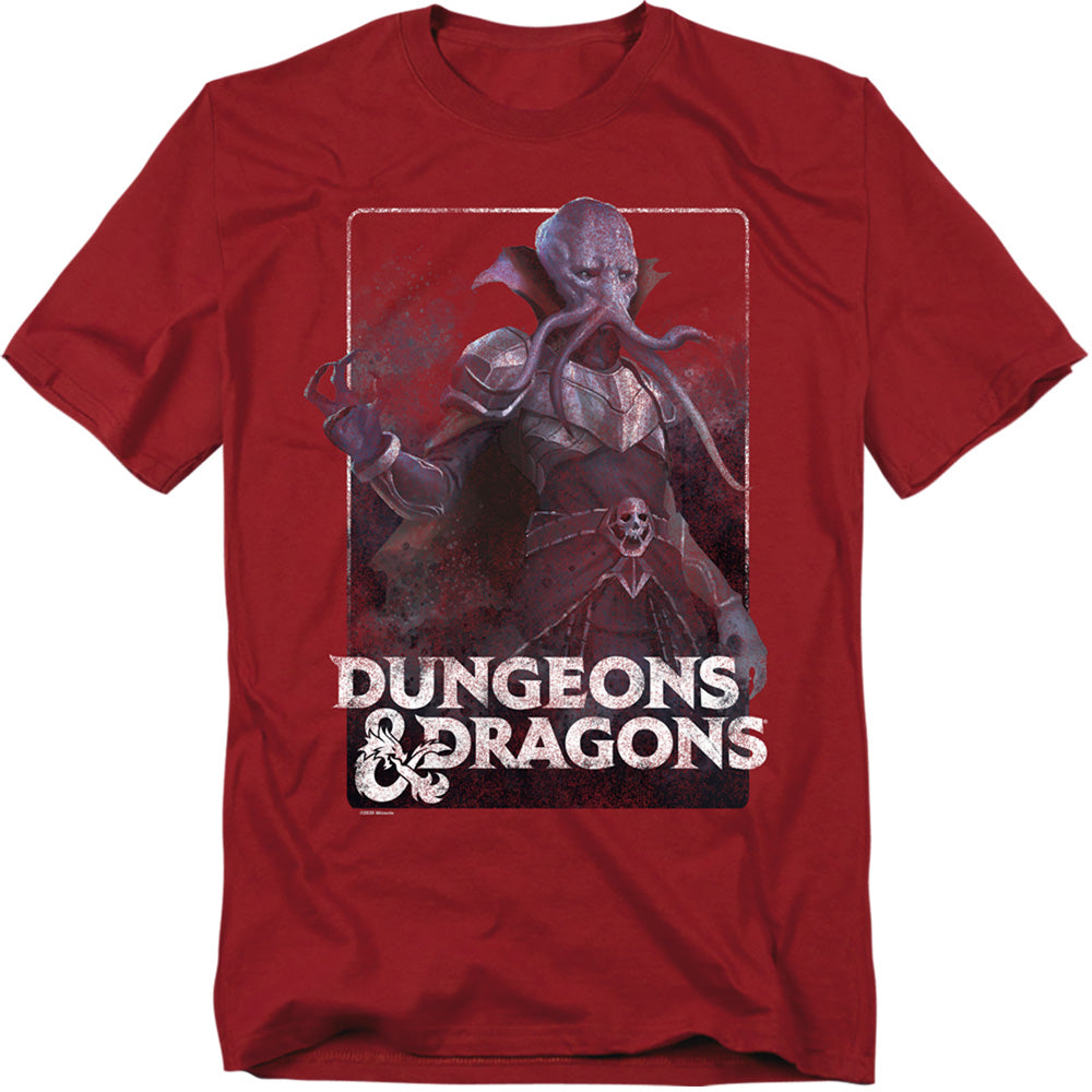 Dungeons And Dragons Master Mindflayer Mens T Shirt Cardinal