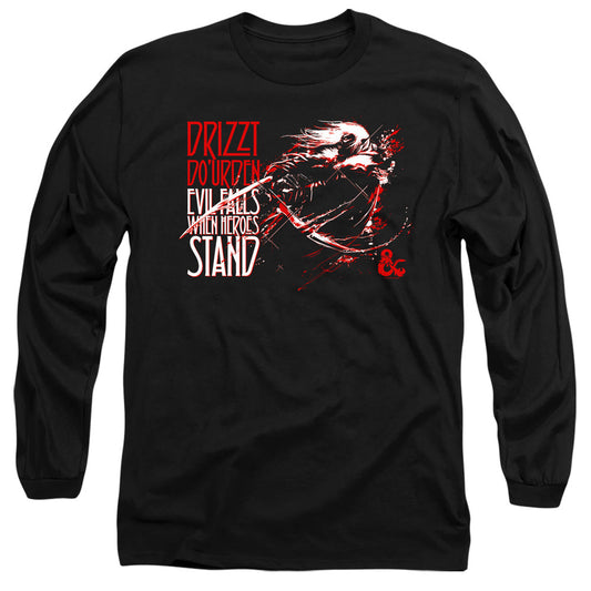 Dungeons And Dragons Evil Falls Mens Long Sleeve Shirt Black Officially Licensed