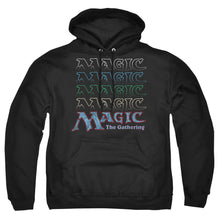 Load image into Gallery viewer, Magic The Gathering Retro Logo Repeat Mens Hoodie Black
