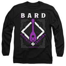Load image into Gallery viewer, Dungeons And Dragons Bard Mens Long Sleeve Shirt Black Officially Licensed
