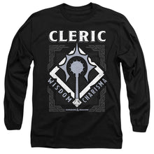 Load image into Gallery viewer, Dungeons And Dragons Cleric Mens Long Sleeve Shirt Black Officially Licensed
