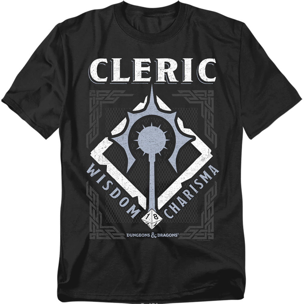 Dungeons And Dragons Cleric Mens T Shirt Black