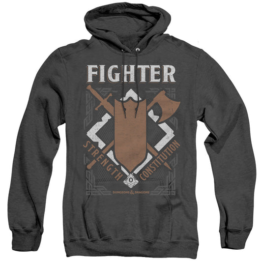 Dungeons And Dragons Fighter Heather Mens Hoodie Black