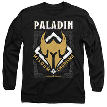 Load image into Gallery viewer, Dungeons And Dragons Paladin Mens Long Sleeve Shirt Black Officially Licensed
