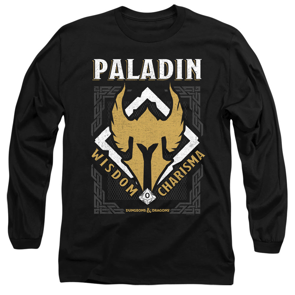 Dungeons And Dragons Paladin Mens Long Sleeve Shirt Black Officially Licensed