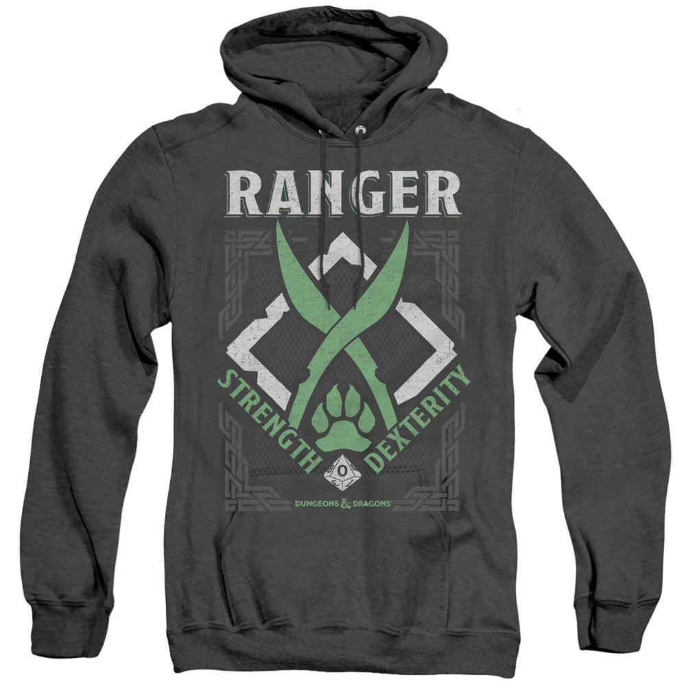 Dungeons And Dragons Ranger Heather Mens Hoodie Black