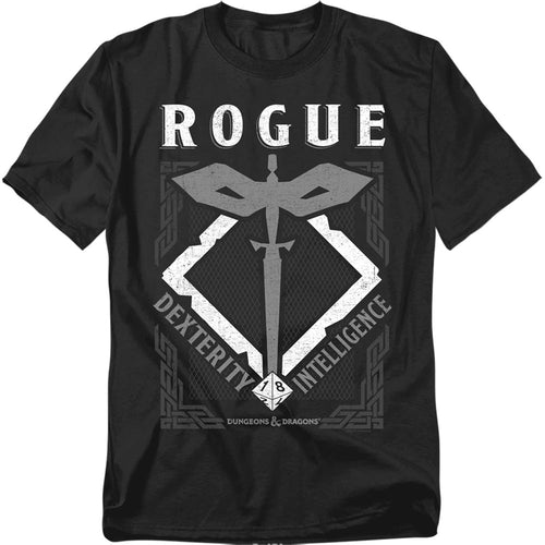 Dungeons And Dragons Rogue Mens T Shirt Black