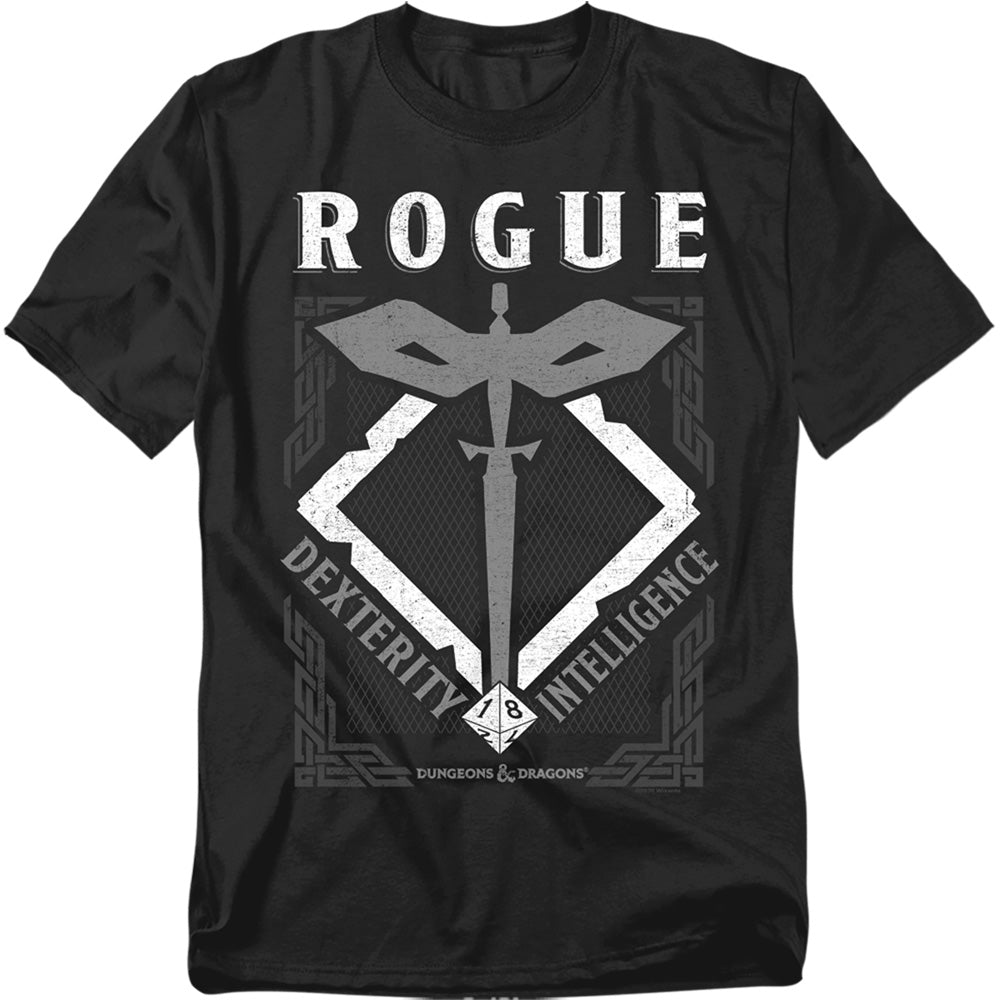 Dungeons And Dragons Rogue Mens T Shirt Black