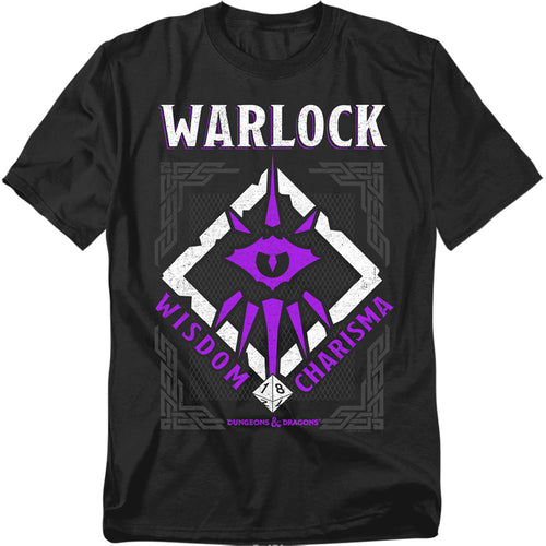 Dungeons And Dragons Warlock Mens T Shirt Black