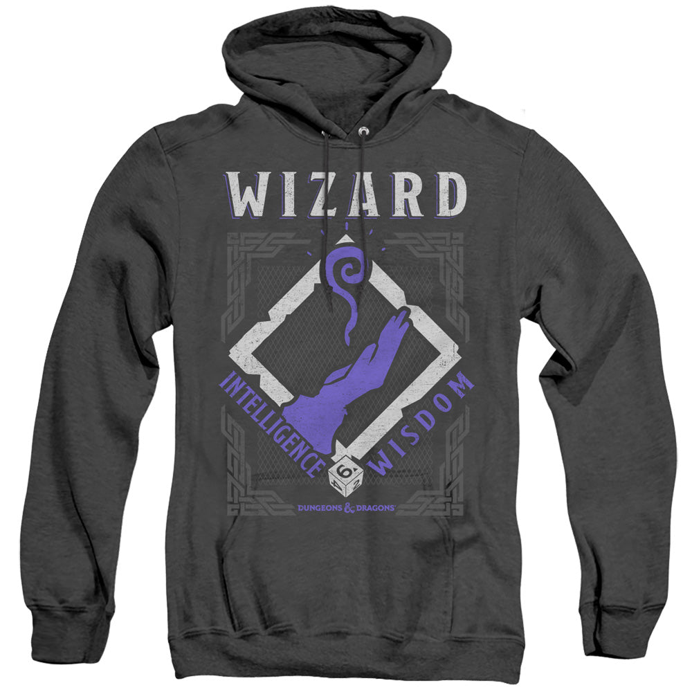 Dungeons And Dragons Wizard Heather Mens Hoodie Black