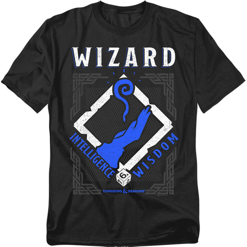 Dungeons And Dragons Wizard Mens T Shirt Black