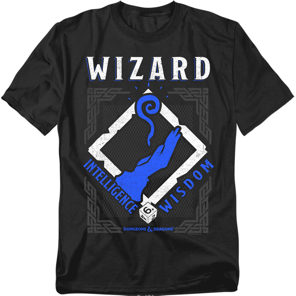 Dungeons And Dragons Wizard Mens T Shirt Black