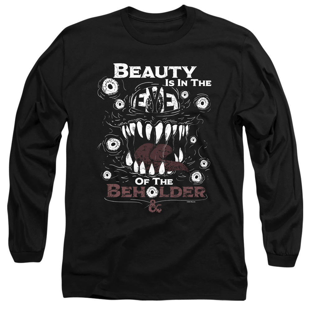 Dungeons And Dragons Eye Of The Beholder Mens Long Sleeve Shirt Black Officially Licensed