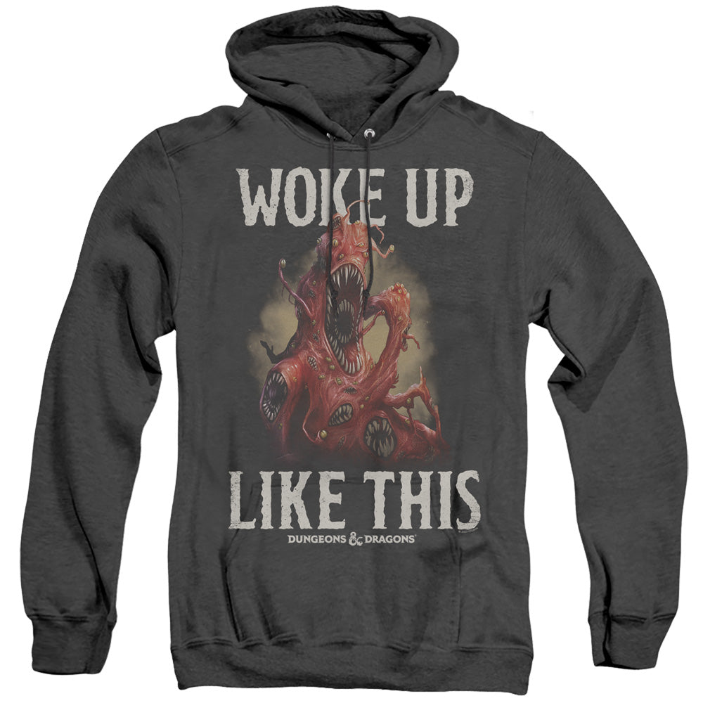 Dungeons And Dragons Woke Like This Heather Mens Hoodie Black