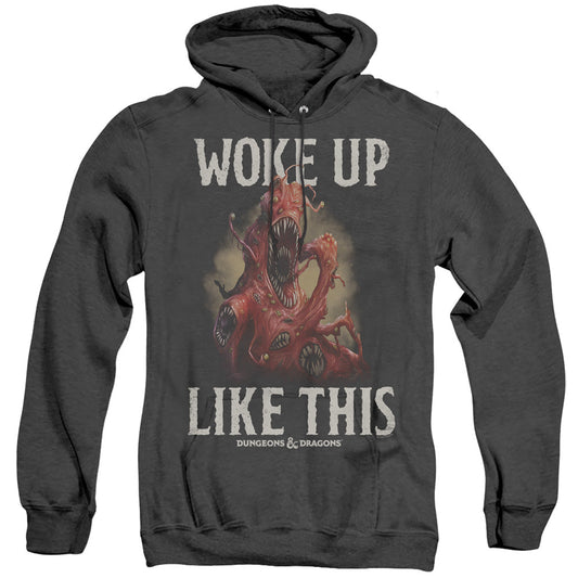 Dungeons And Dragons Woke Like This Heather Mens Hoodie Black