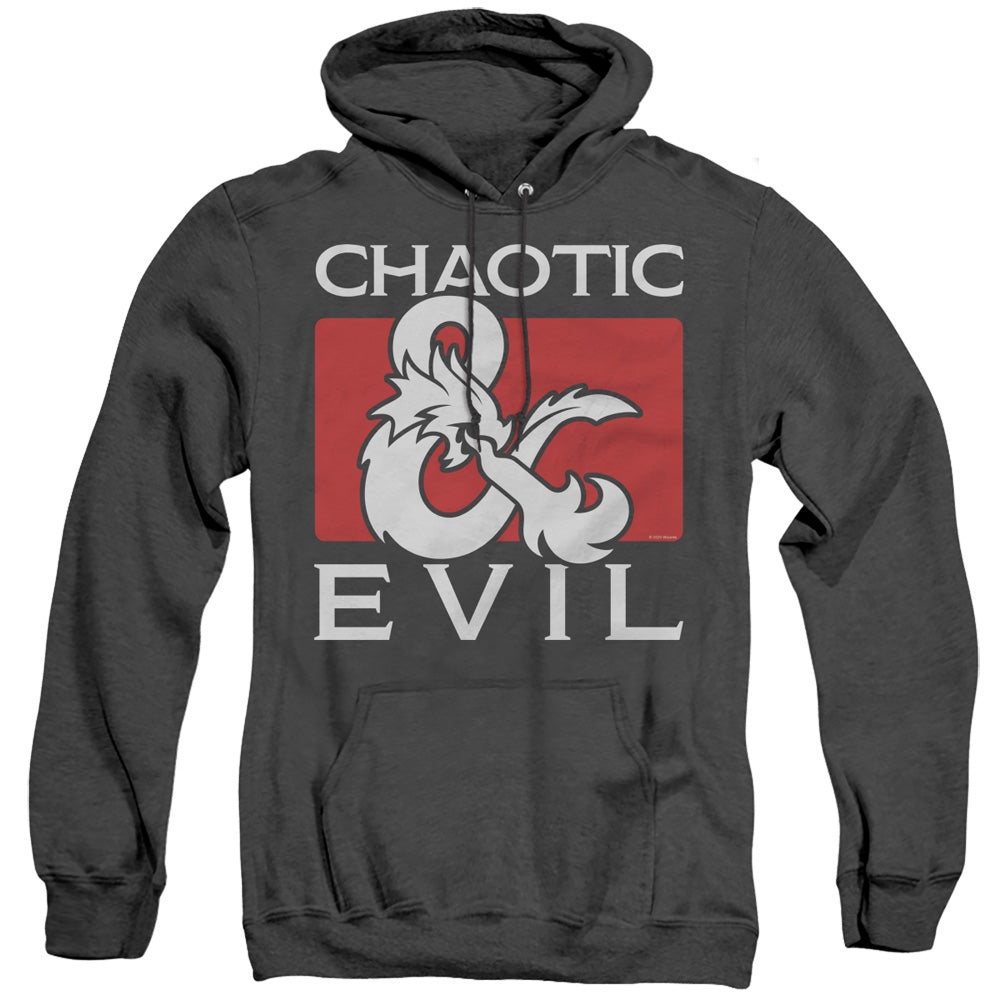 Dungeons And Dragons Chaotic Evil Heather Mens Hoodie Black