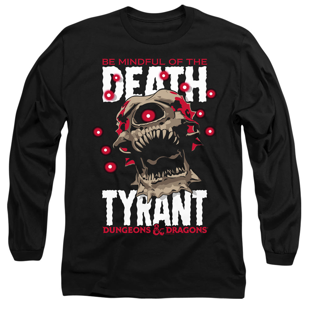 Dungeons And Dragons Death Tyrant Mens Long Sleeve Shirt Black Officially Licensed