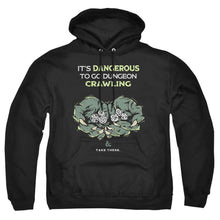 Load image into Gallery viewer, Dungeons And Dragons Dangerous To Go Alone Mens Hoodie Black
